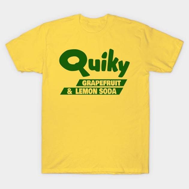 Quiky Grapefruit & Lemon Soda - Vintage Soda Pop Bottle Cap T-Shirt by Yesteeyear